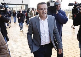 Miguel Ángel Gallardo declara en los juzgados de Badajoz por presuntos delitos contra la Administración Pública,