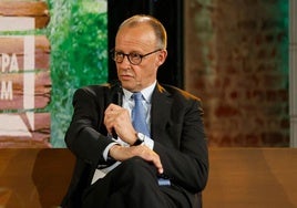 Friedrich Merz ha participado este lunes en un debate en Berlín.