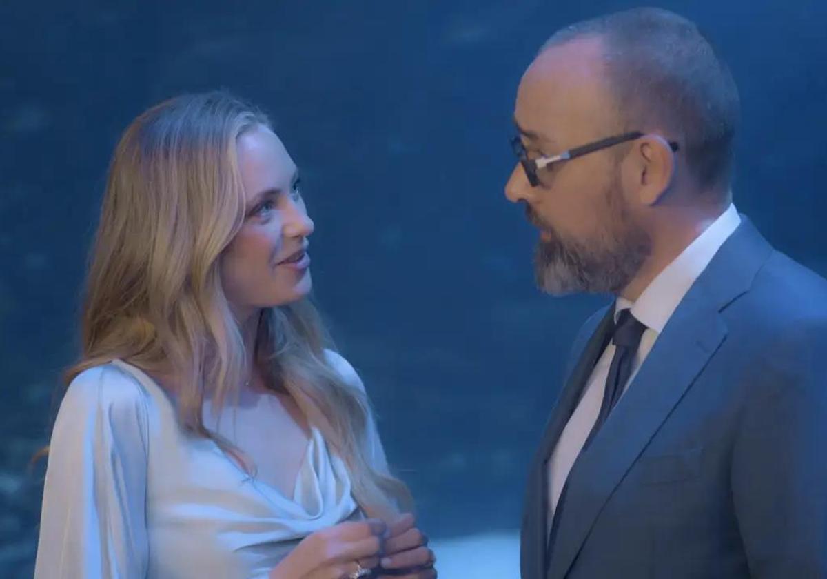 Risto Mejide and Laia Grassi on 'Viajando con Chéster'.