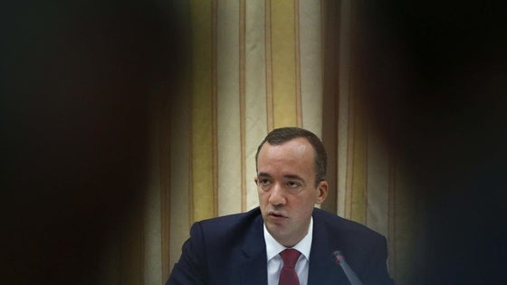 Francisco Martínez en una comparecencia parlamentaria