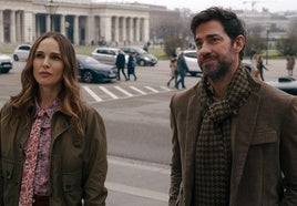 Natalie Portman y John Krasinski.