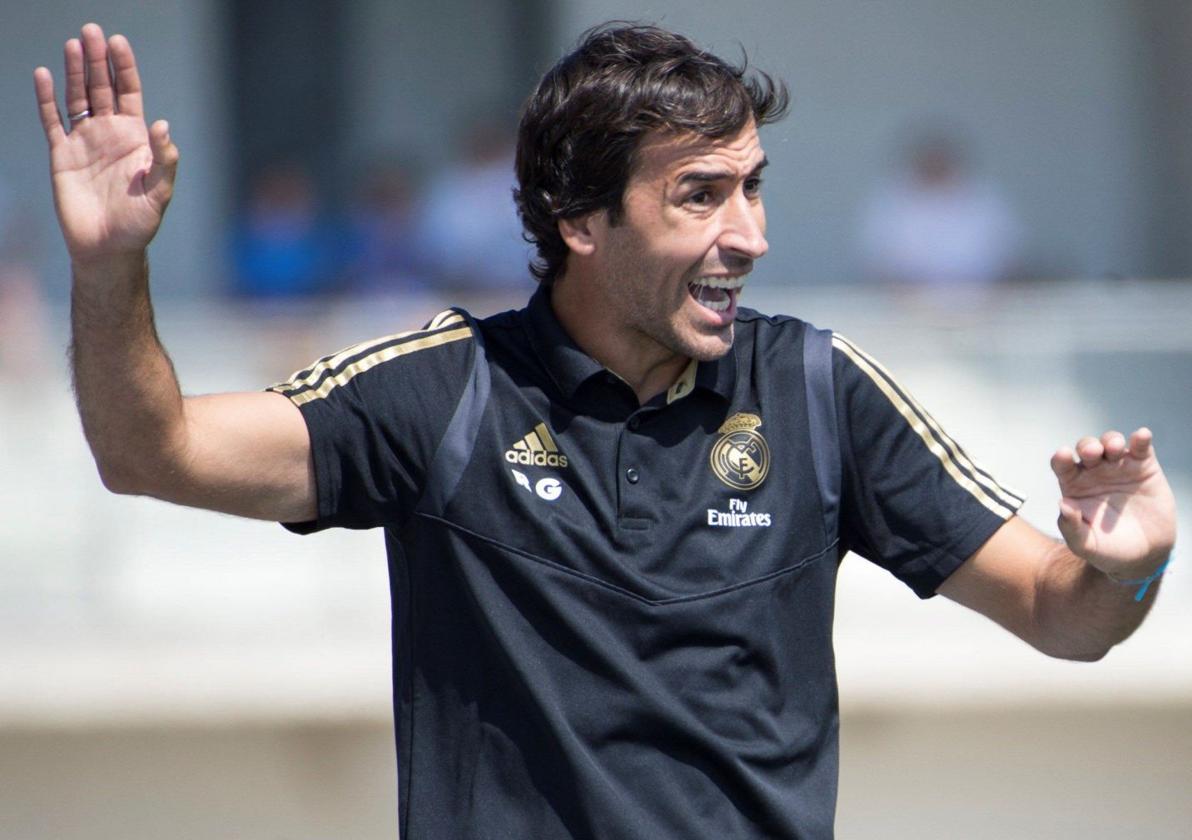 Raúl González Blanco during a Castilla match.