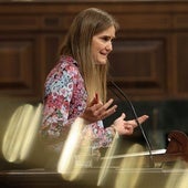 La vicepresidenta tercera y ministra para la Transición Ecológica, Sara Aagesen, este miércoles, en el Congreso.