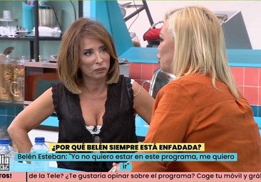 María Patiño y Belén Esteban, en un programa de 'La familia de la tele'.