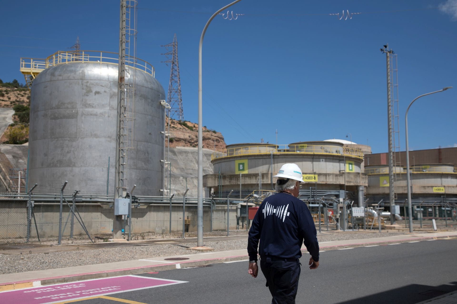 Tanques de almacenamiento de agua.