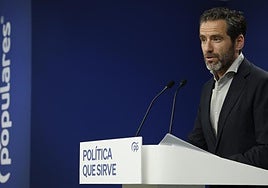 El vicesecretario de Cultura y portavoz del PP, Borja Sémper.