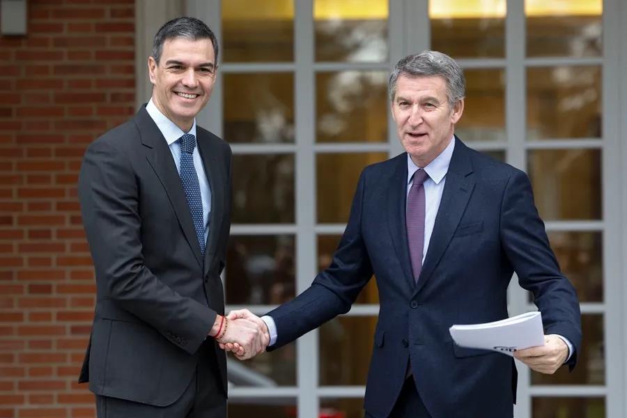 Pedro Sánchez y Alberto Núñez Feijóo