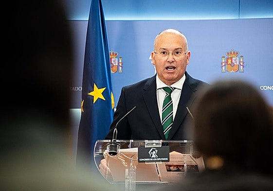 El portavoz del PP en el Congreso, Miguel Tellado.