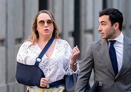 Leonor González Pano a su llegada este miércoles al Supremo