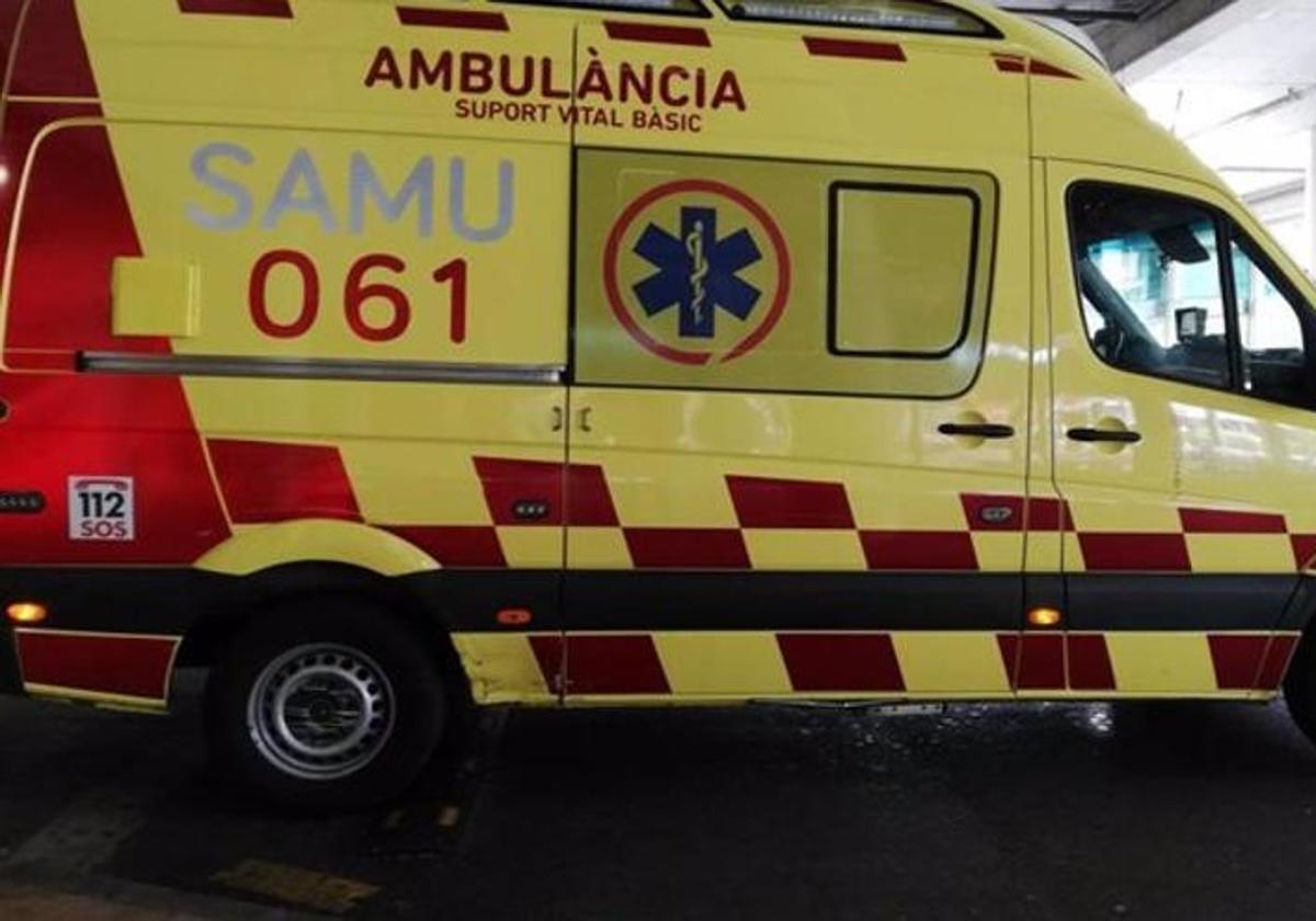An ambulance from the Balearic emergency services.