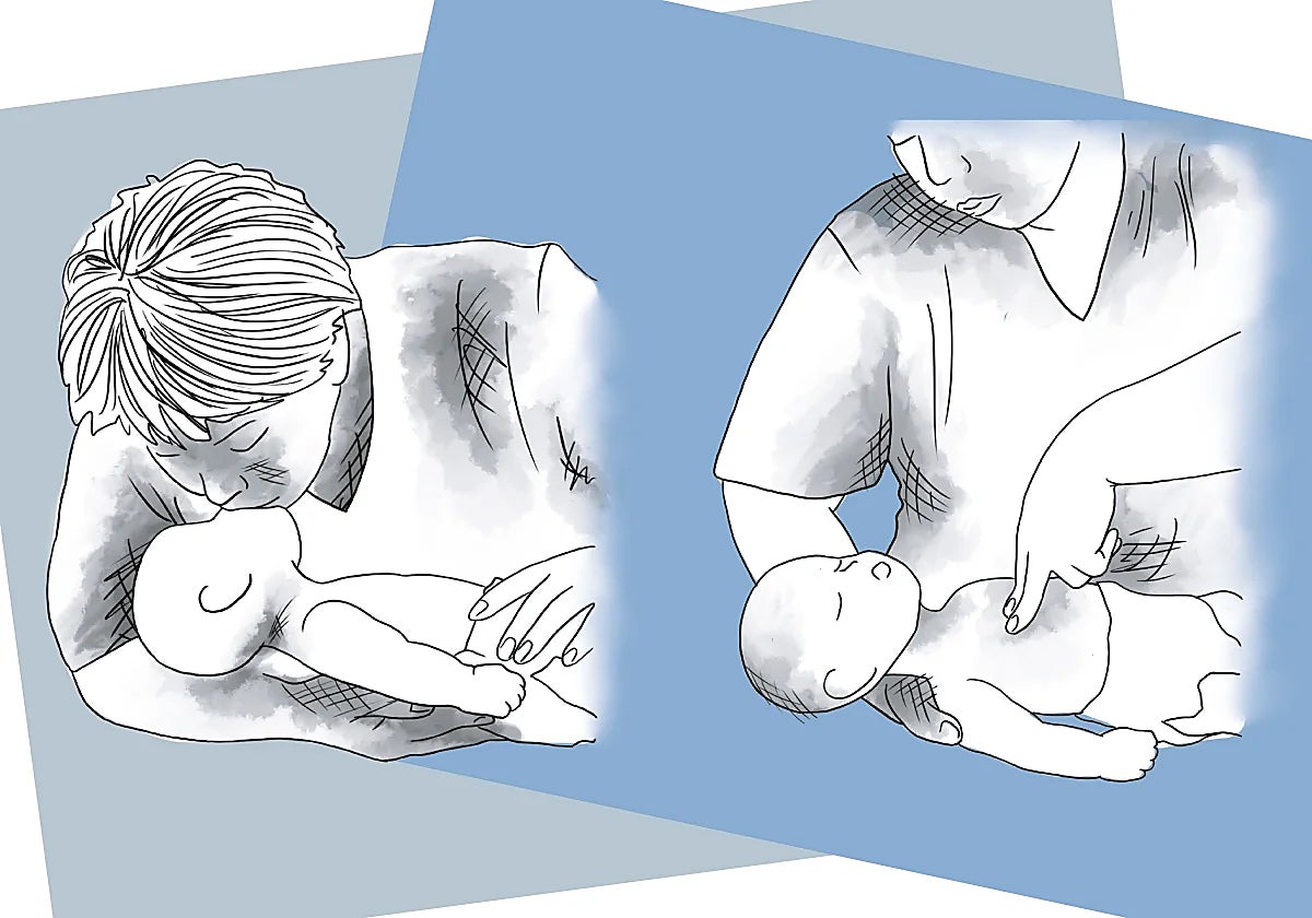 Así hay que actuar ante el paro cardíaco de un bebé