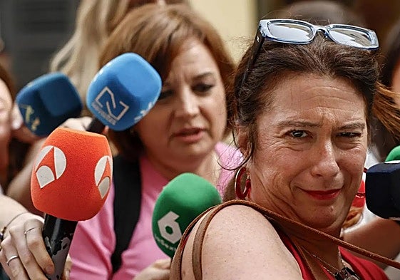 Leire Díez, la pasada semana tras presentar su renuncia en Ferraz