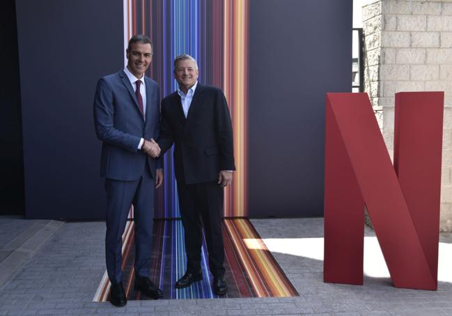 Pedro Sánchez y Ted Sarandos.