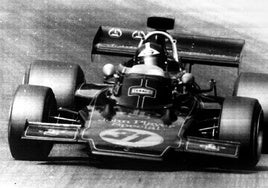 El piloto en Austria, competición del año 1972