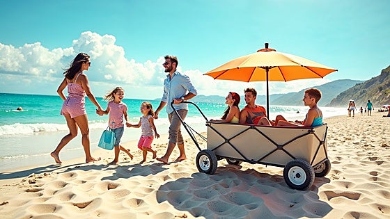 Disfruta de la playa con estos carros para llevar todo lo que necesites