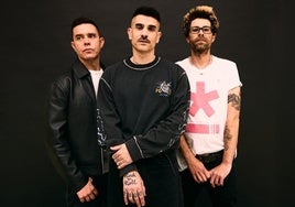 Héctor Polo, Álvaro Benito y Pablo Alonso.