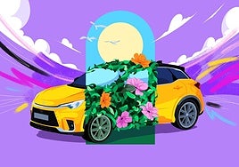 Ilustración del Lexus LBX