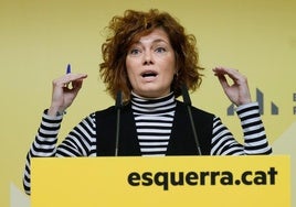 La secretaria general y portavoz de ERC, Elisenda Alamany