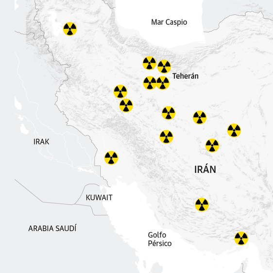 El mapa que explica el ataque israelí a Irán