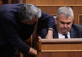 Cerdán ayer en el pleno del Congreso en el que conoció el informe de la UCO que recoge los indicios de su corrupción