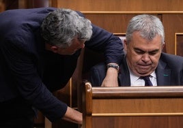 Cerdán ayer en el pleno del Congreso en el que conoció el informe de la UCO que recoge los indicios de su corrupción