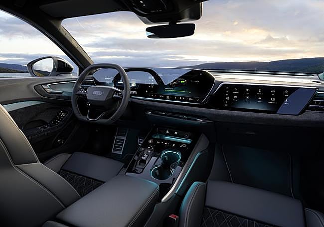 Interior del vehículo.