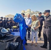 La delegada del Gobierno en la presentación esta semana del operativo especial de seguridad para el verano.