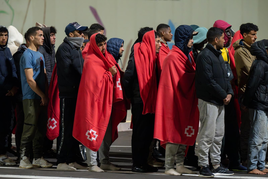 Migrantes rescatados por Salvamento Marítimo en Fuerteventura