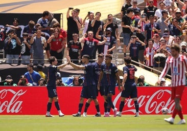 El PSG se ceba con un Atlético que despertó tarde