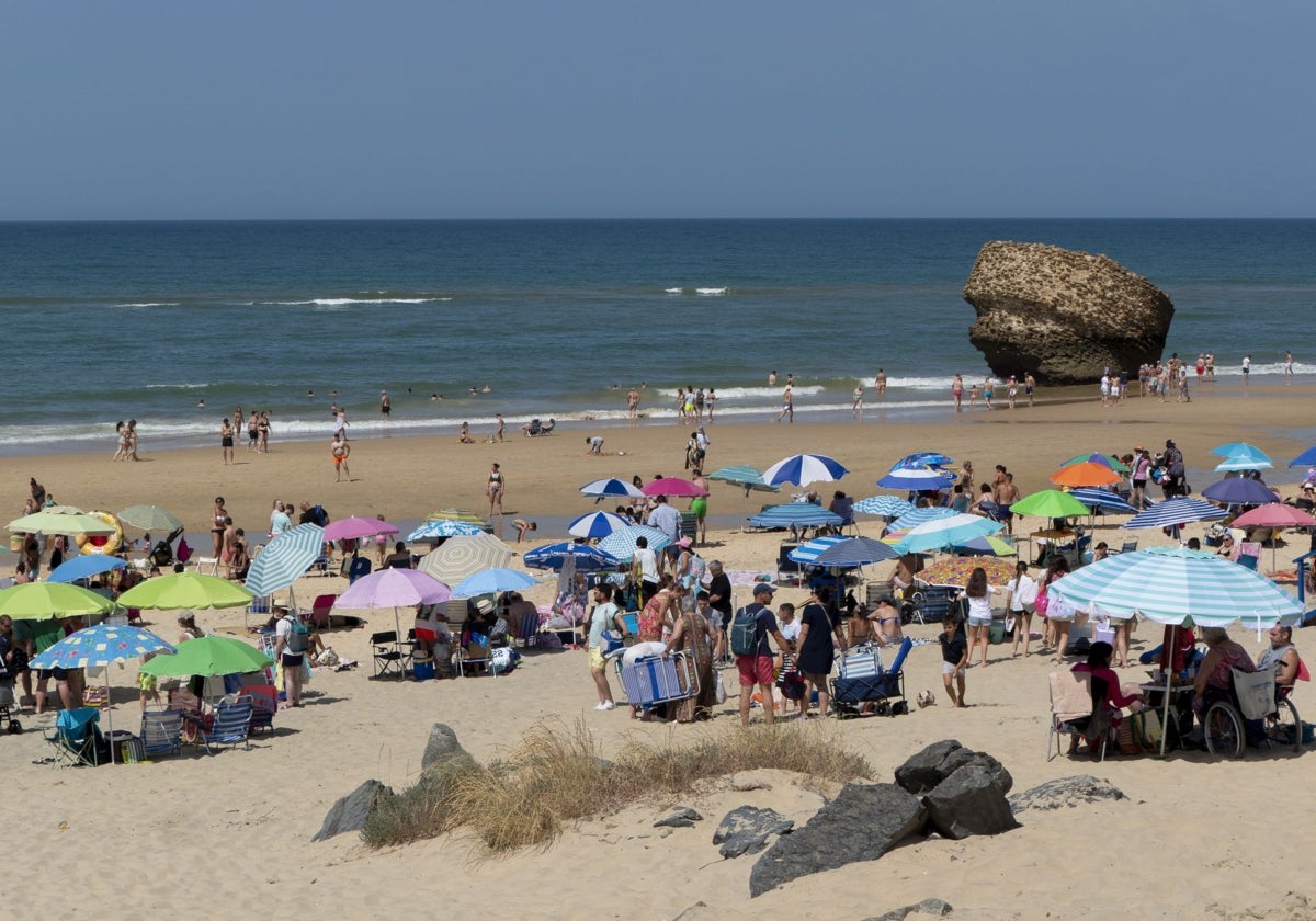 Playa de Matalascañas en Huelva, este pasado fin de semana.