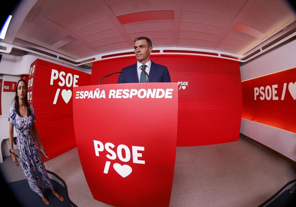 Pedro Sánchez, en rueda de prensa.