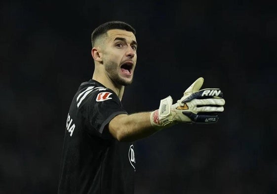 Joan García, en un partido con el Espanyol.