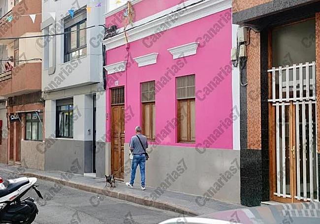 Imagen de la vivienda de Frankie Gee en la que la Policía Nacional realizó una entrada y registro este martes.