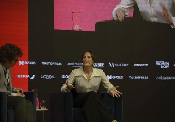 Sophie Auster, durante su intervención.