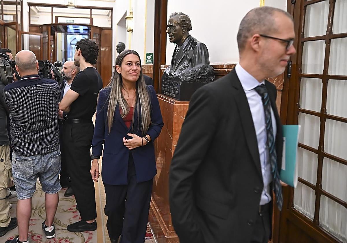 Miriam Nogueras durante el pleno de este miércoles.