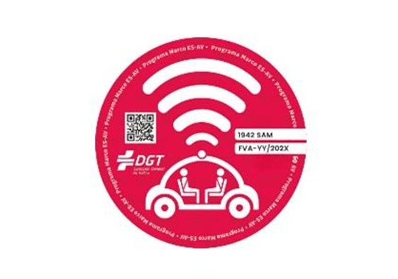 Distintivo para vehículos de conducción automatizada