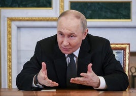 Vladímir Putin, presidente de Rusia, en un acto previo al Foro.