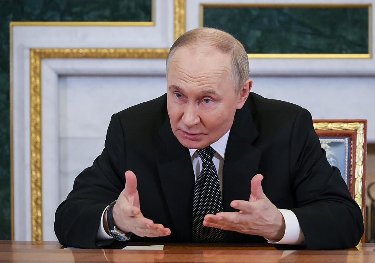 Vladímir Putin, presidente de Rusia, en un acto previo al Foro.