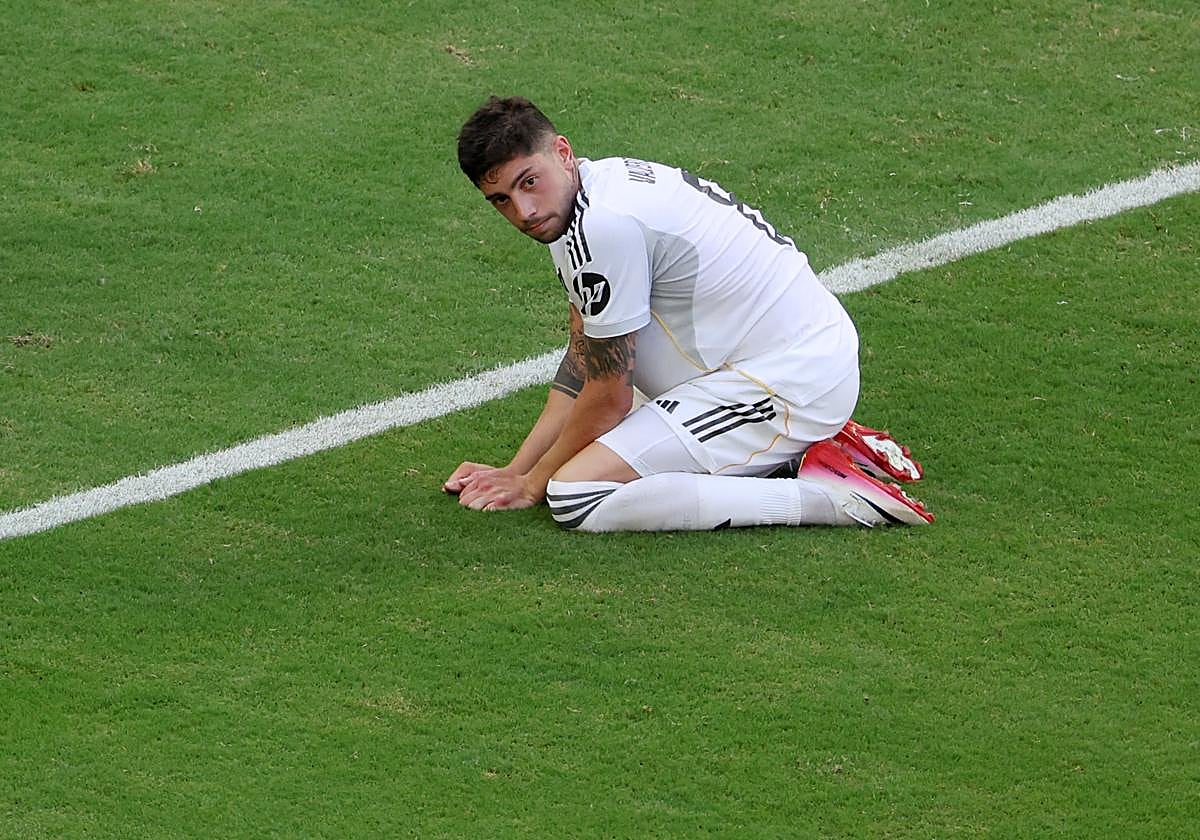 Fede Valverde, tras su fallo de penalti en el tramo final del partido.