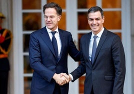 Pedro Sánchez y Mark Rutte, en La Moncloa el pasado mes de enero
