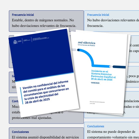 Un apagón, dos informes y algunas sombras: las versiones del cero energético de Moncloa y Red Eléctrica