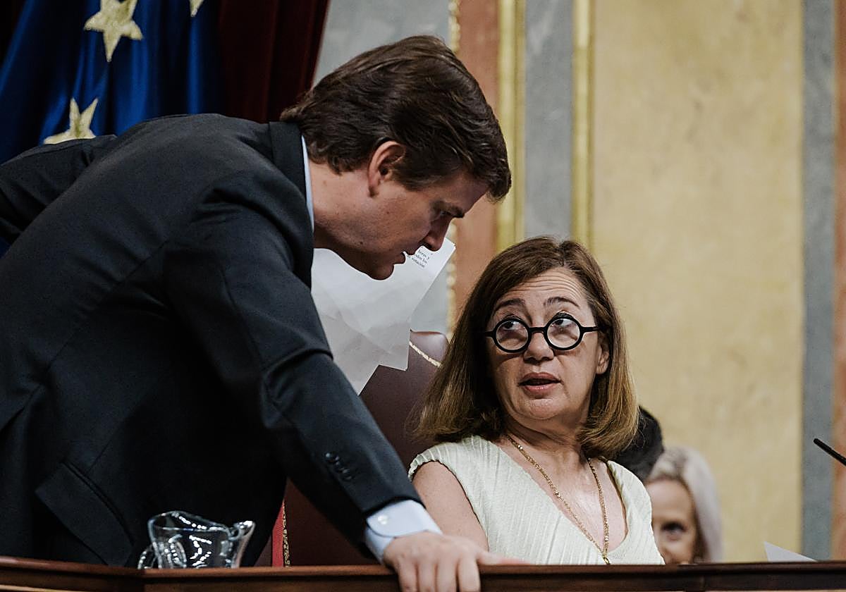 Francina Armengol, este jueves en el Congreso.