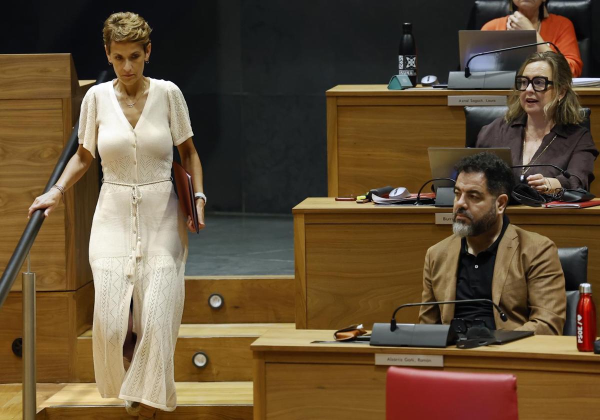 Chivite intenta recomponerse y persona al Gobierno navarro en la...