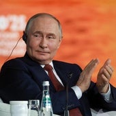 El presidente ruso, Vladímir Putin, este viernes en San Petersburgo.