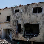 Edificio en el valle israelí de Beit Shean donde ha impactado un dron iraní.
