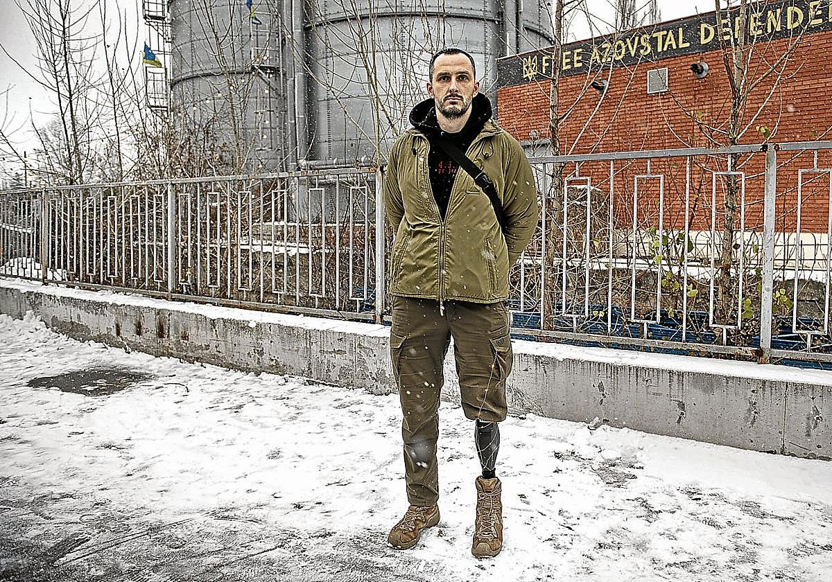 Mykhailo Tarasenko pedrió una pierna al pisar una de las minas que debía retirar.