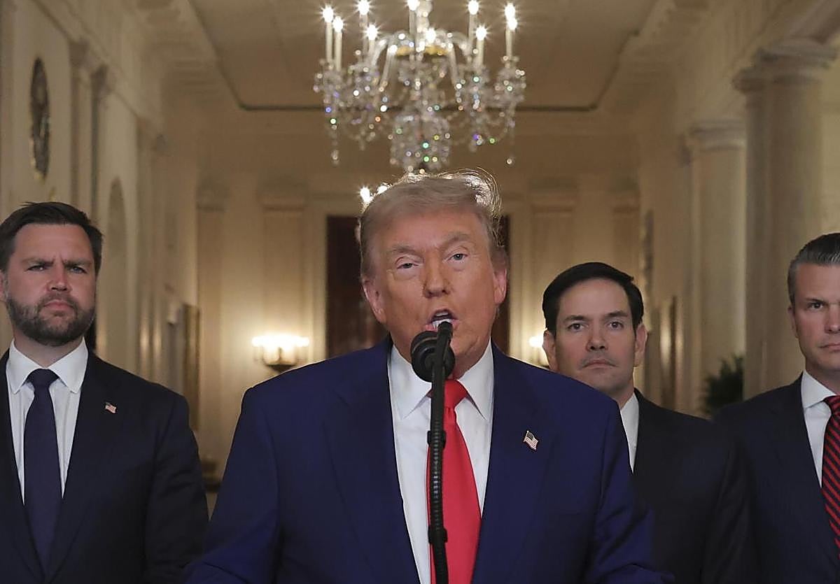 La declaración íntegra de Trump tras los ataques: «Irán, el matón de Oriente Medio, debe ahora hacer las paces»