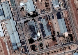 Vista aérea de la instalación nuclear de Isfahán en el centro de Irán.