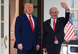 Donald Trump y Benjamín Netanyahu.