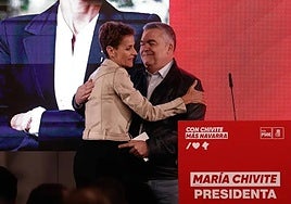 magen de archivo de María Chivite y Santos Cerdán.